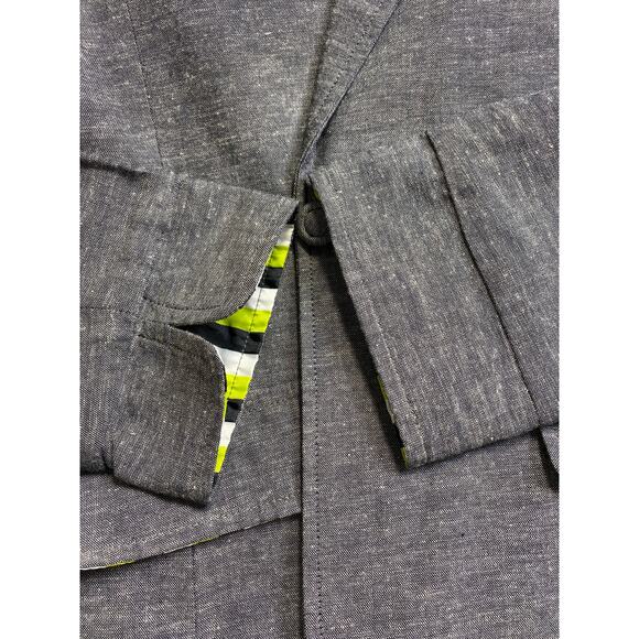 Jack Murphy Irish Clothing Linen Blend Blazer Jacket Women's Size 12 Work Outfit - Picture 10 of 10